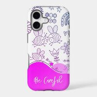 Cute Bumble bees iPhone Case
