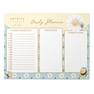 Cute Bumble Bees Planner Notepad