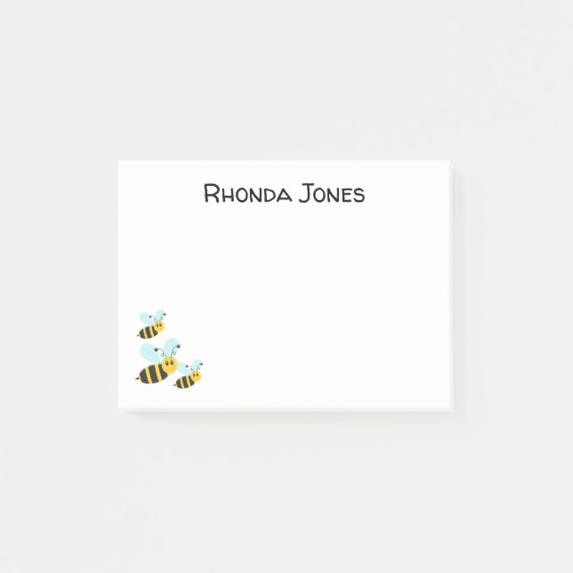 Cute Bumble Bees  Post-it Notes (Front)