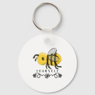 Cute Bumblebee Bee Yourself Keychain