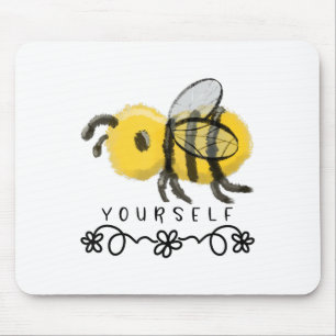 Cute Bumblebee Bee Yourself Mouse Pad