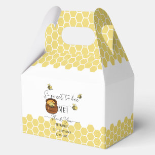Cute Bumblebee So Sweet To Bee One 1st Birthday Favor Box