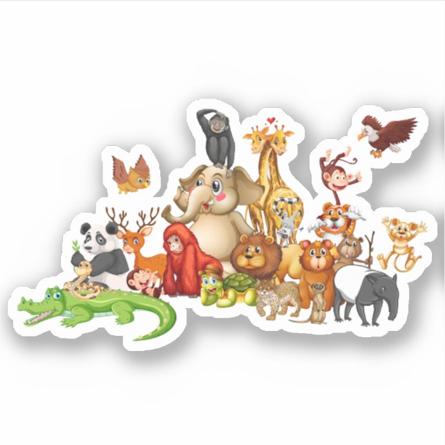 Cute bunch of animals (Front)