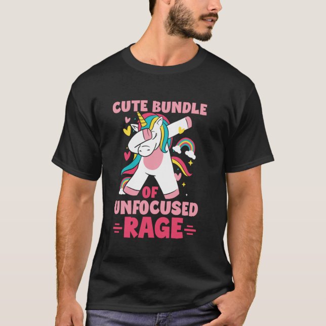 Cute Bundle Of Unfocused Rage Goth Mystical Gothic T-Shirt (Front)