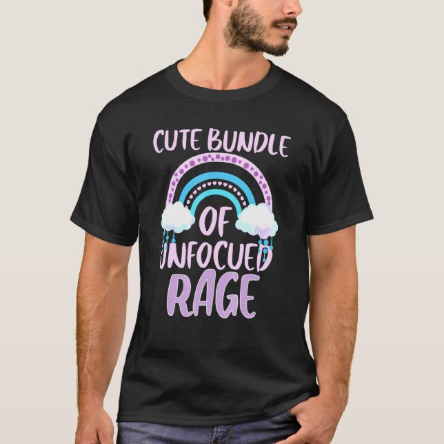 Cute Bundle Of Unfocused Rage Pastel Goth Rainbow  T-Shirt (Front)