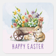 Cute Bunnies Personalized Easter