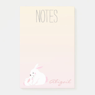 Cute bunnies Personalized Post-it Notes