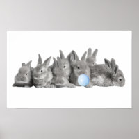 Cute Bunnies Rabbit Bubble Gum Nursery Child