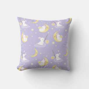 Cute Bunnies Throw Pillow