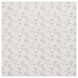 Cute bunnies with balloons fabric