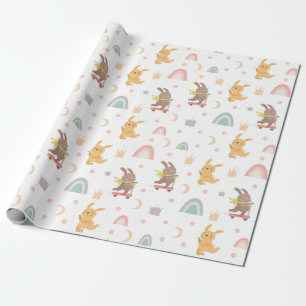 Cute Bunnies Wrapping Paper