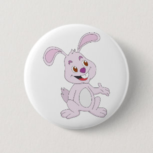 Cute Bunny 2 Inch Round Button