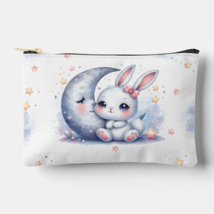 Cute bunny and the moon pencil case accessory pouch