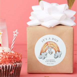 Cute Bunny Arc-en-ciel C'est un Autocollant garçon