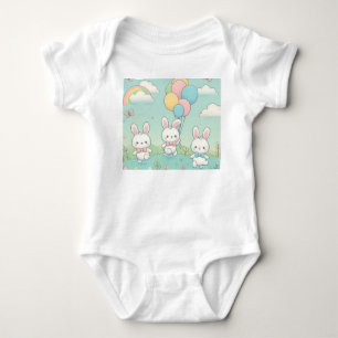 Cute bunny baby bodysuit