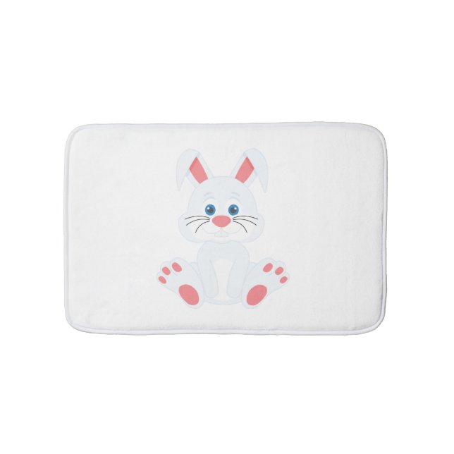 Cute bunny bath mat (Front)