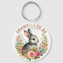 Cute Bunny Blossom Grandma To Be Announcement