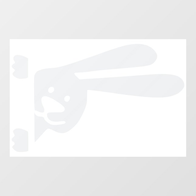 Cute Bunny Car Door Sticker – 3D Visual Vinyl Deca (Sheet)