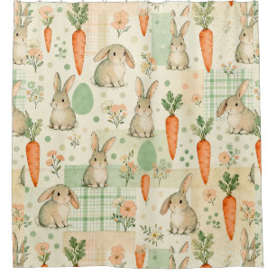 Cute Bunny & Carrot Cottage Pattern (1)