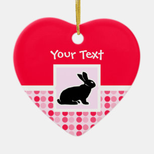 Cute Bunny Ceramic Ornament