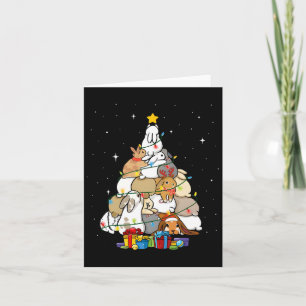 Cute Bunny Christmas Tree 1  Card