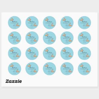 Cute bunny classic round sticker