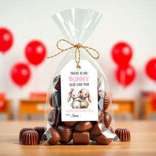 Cute Bunny Classroom & Adult Valentines Gift Tags