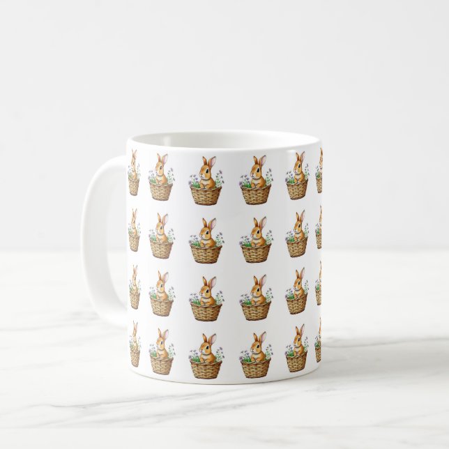 Cute Bunny Coffee Mug (Front Left)