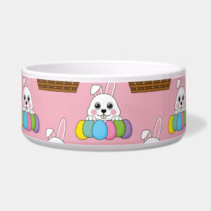 Cute Bunny Colourful Easter Egg Hunt Basket Patter