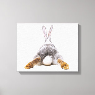 Cute Bunny Cotton Queue Animal Toile Mur Art