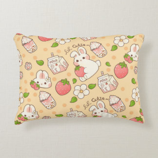 cute bunny design accent pillow