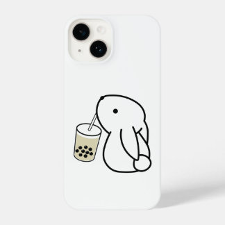 Cute Bunny Drinking Boba Milktea  iPhone 14 Case