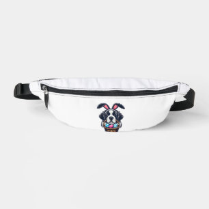 Cute Bunny Ear Saint Bernard Dog Easter Egg Owner  Fanny Pack