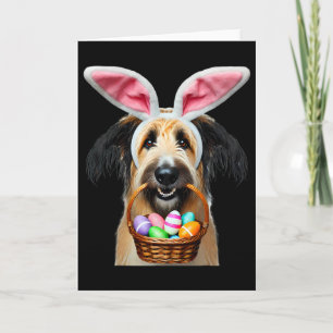 Cute Bunny Ears Berger Picard Dog Easter Egg Hunt Card