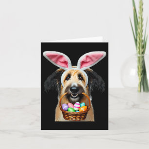 Cute Bunny Ears Berger Picard Dog Easter Egg Hunt  Card