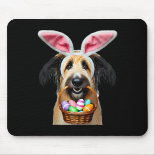 Cute Bunny Ears Berger Picard Dog Easter Egg Hunt Mouse Pad