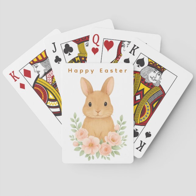  Cute bunny Easter Classic Playing Cards (Back)