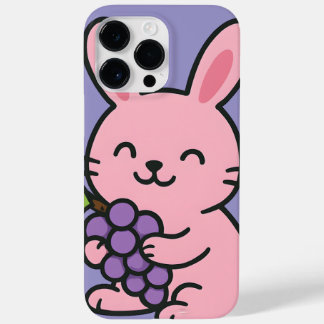 Cute Bunny Eating Grapes – Funny Phone Case