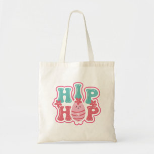 Cute Bunny Egg Hunt Hip Hop Happy Easter Tote Bag