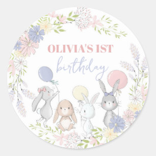 Cute Bunny Envelope Seals sticker labels