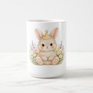 Cute Bunny European Cottage Garden Coffee Mug
