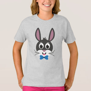 Cute Bunny Face Boy Cartoon Easter Rabbit T-Shirt