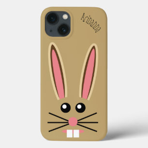 Cute Bunny Face Customizable iPhone 13 Case