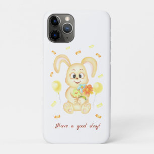 Cute Bunny for a positive mood  iPhone 11 Pro Case