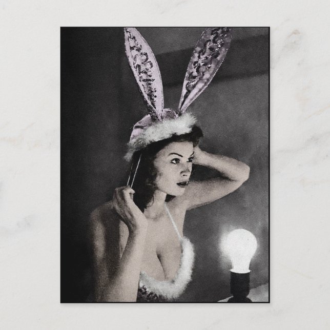 Cute Bunny Girl Postcard (Front)