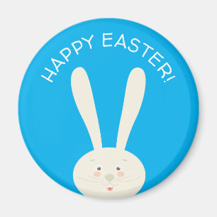 Cute Bunny Happy Easter Eggs Hunt Party Magnet
