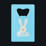 Cute Bunny Happy Easter Eggs Hunt Party Spring Credit Card Bottle Opener<br><div class="desc">Cute Bunny Happy Easter Eggs Hunt Party Spring Trendy Design Trendy Design. Easter Kids Event, Birthday, Easter Brunch Decoration. Cute Rabbit Cartoon Illustration. Beautiful Gift and Present. Home > Kitchen & Dining > Barware & Bar Tools > Bar & Wine Accessories > Bottle Openers Baby Shower Wedding day Birthday Party...</div>