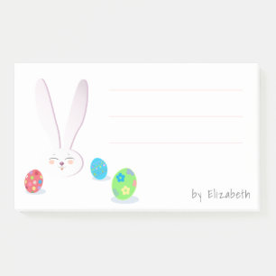 CUTE BUNNY HAPPY EASTER HOLIDAY PARTY Trendy Post-it Notes