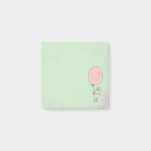Cute Bunny Holding a Balloon Post-it Notes