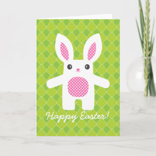 Cute Bunny Hug  Holiday Card
